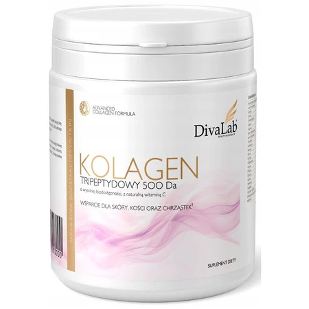 DivaLab Active Kolagen Tripeptydy rybie 500Da chondroityna glukozamina 250g