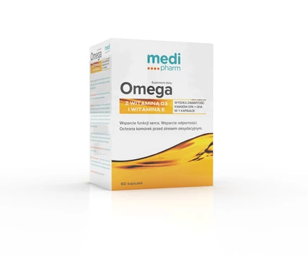 Medi Pharm Omega + Witamina D3 + Witamina E - 60 kaps.