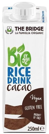 NAPÓJ RYŻOWY O SMAKU CZEKOLADOWYM BEZGLUTENOWY BIO 250 ml - THE BRIDGE