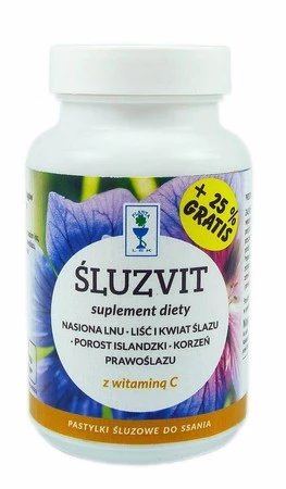 Planta-Lek − Śluzvit pastylki słoik − 80 g + 25% gratis 