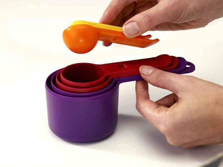 JJ - Zestaw 8 miarek kuchennych Nest™ Measure, mul