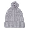 Lodger Czapeczka z wełny merino 100% szara Drizzle 3-6 m