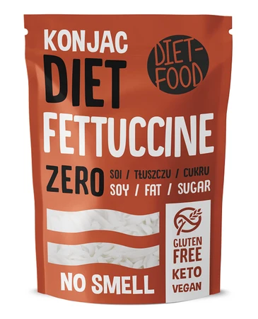DIET-FOOD Makaron Shirataki Konjac Fettuccine bezglutenowy 200g