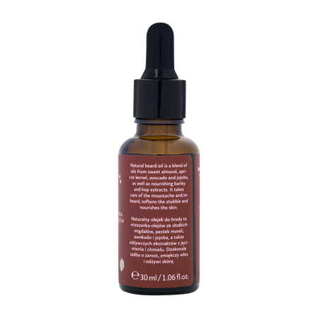 Hagi Men - Naturalny olejek do brody i wąsów mat Whisky Barber 30ml