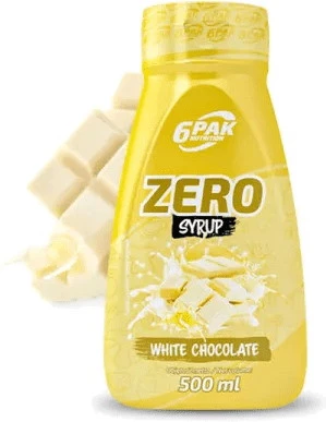 6PAK SYRUP ZERO 500ml WHITE CHOCOLATE