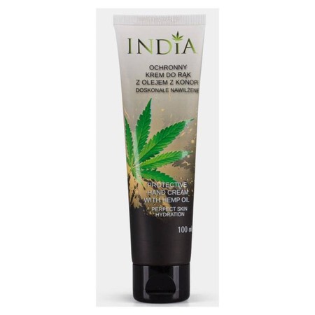 India Krem Do Rąk Ochronny Z Olejem Z Konopi 100Ml