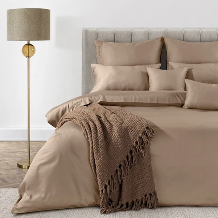 POŚCIEL ELEGANT1E 160 X 200 CM JASNOBRĄZOWY