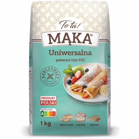 Zestaw 3x ToTa! Mąka pszenna typ 650 uniwersalna 1kg