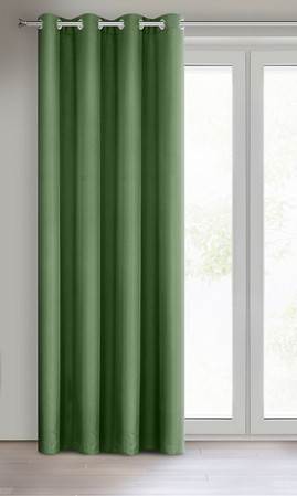 ZASŁONA GOTOWA RITA 140 X 250 CM CIEMNOZIELONY