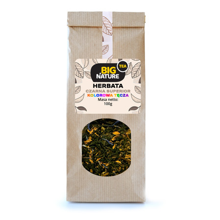 Big Nature Herbata Earl Grey Kolorowa Tęcza 100 g