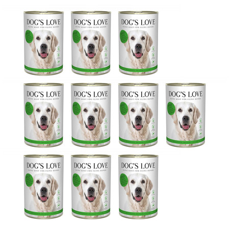 Zestaw 10x DOG'S LOVE WILD dziczyzna z marchewką, selerem, ziemniakami i śliwkami (400g)