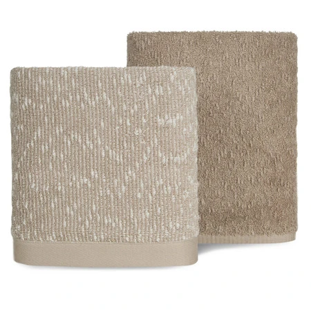 Komplet Ręczników 2 37 x 25 x 10 cm, Jasnobrązowy