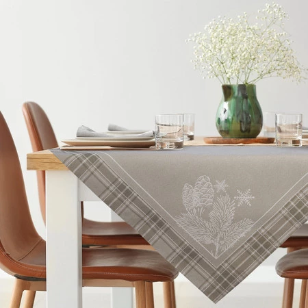 Obrus gobelinowy rozm.: 140 x 200 cm, kolor: ciemnobeżowy