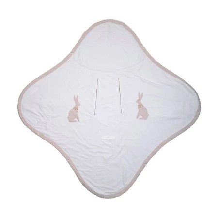 Lodger Polarowy wielofunkcyjny otulacz kocyk do fotelika samochodowego jasnobeżowy Fleece Birch