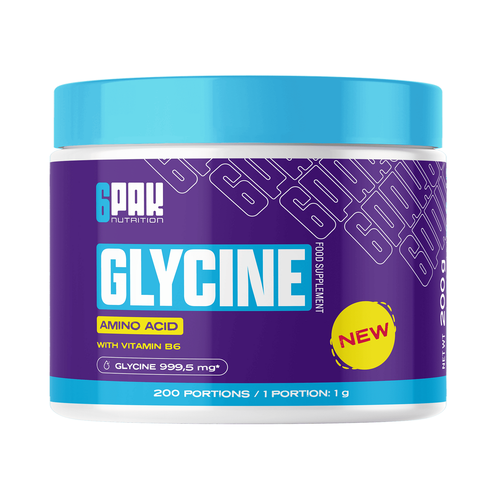 6PAK GLYCINE Aminokwasy 200g - Nabea.pl