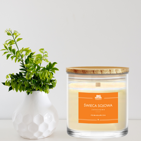Big Nature Świeca Sojowa POMARAŃCZA 150 g