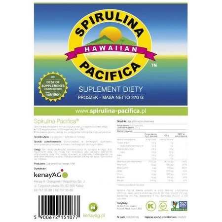 Hawajska Spirulina Pacifica (270 g)