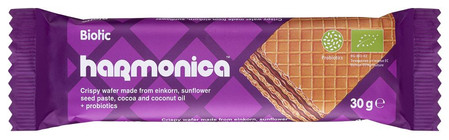 HARMONICA WAFELEK Z KREMEM MLECZNO - KAKAOWYM Z PROBIOTYKAMI BIO 30 g