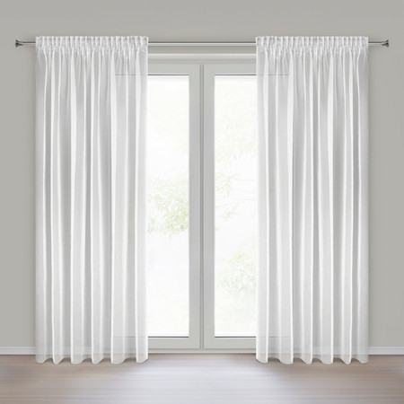 FIRANA GOTOWA ESEL NA TAŚMIE 135 X 270 CM BIAŁY