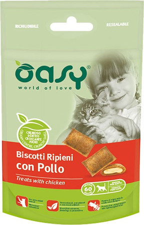 OASY Cat Treats with Chicken dla kota Ciasteczka z Kurczakiem 60g