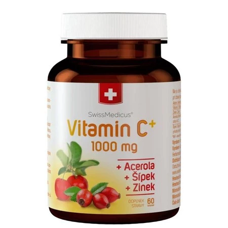 SwissMedicus Witamina C 1000 mg acerola cynk róża