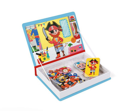 Janod Magnetyczna układanka Kostiumy Chłopiec Magnetibook
