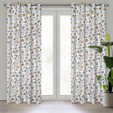 ZASŁONA GOTOWA KRISTAL 140 X 250 CM BIAŁY