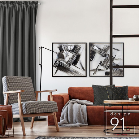 ZASŁONA GOTOWA D91 PARISA NA TAŚMIE 135 X 270 CM GRAFITOWY