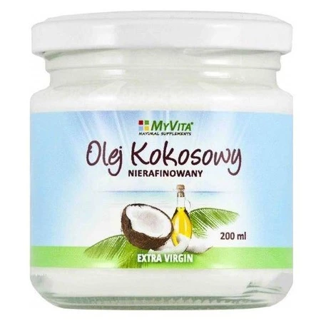 Myvita Olej Kokosowy Nierafinowany 200 Ml