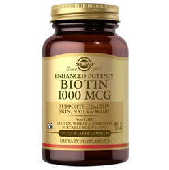 Solgar Biotin 1000 mcg Biotyna 1000 mcg na wsparcie skóry, włosów 250 kaps.