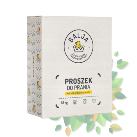 BALJA Proszek do prania pieluch wielorazowych 1,8kg