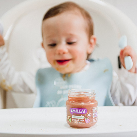 Smileat, BIO Deser z gruszkami, śliwkami i bananami 6m+, 130g