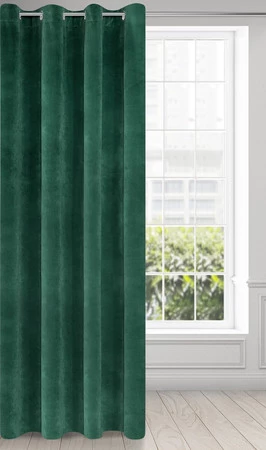ZASŁONA GOTOWA VILLA 140 X 250 CM CIEMNOZIELONY