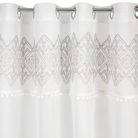 FIRANA GOTOWA DAPHNE 140 X 250 CM BIAŁY