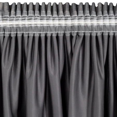 ZASŁONA GOTOWA ESTEL NA TAŚMIE 140 X 270 CM GRAFITOWY