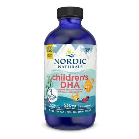 Nordic Naturals Children's DHA Omega 3 dla dzieci w płynie 237 ml smak truskawka