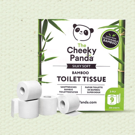 Cheeky Panda, Papier toaletowy trzywarstwowy, 9 rolek