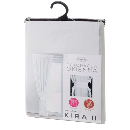 FIRANA GOTOWA KIRA 2 NA TAŚMIE 140 X 270 CM BIAŁY