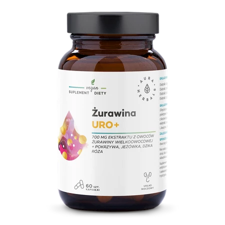 Aura Herbals Żurawina Uro+ 60 kap