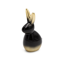 Ozdoba Wielkanocna, Figurka ceramiczna, kolor czarny, rozmiar 10 x 17 x 7 cm