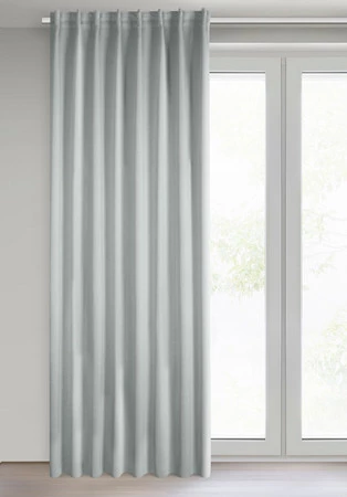 ZASŁONA GOTOWA MILAN NA TAŚMIE 140 X 300 CM SREBRNY