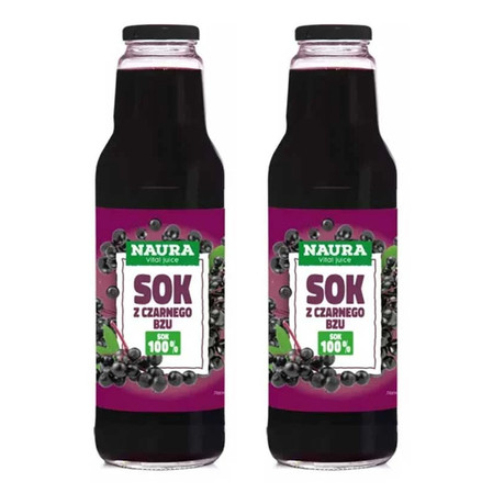Zestaw 2x Sok z czarnego bzu 750 ml