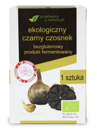 CZARNY CZOSNEK BEZGLUTENOWY BIO (1 szt.) - PRZETWORY Z NATURY