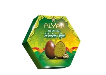 Alyan Czekoladowe Jajka Dubaj z pistacjami i Kunafą 120 g