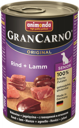 ANIMONDA Grancarno SENIOR Wołowina i Jagnięcina 400g