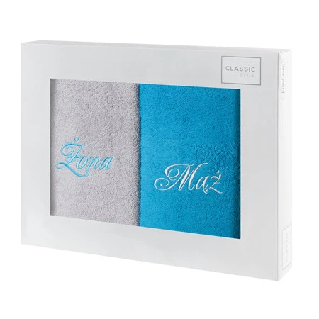 Ręczniki RE/KPL/MĄŻ ŻONA2 2/70 TUR+POPI