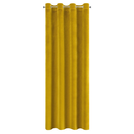 ZASŁONA GOTOWA SAMANTA 140 X 250 CM MUSZTARDOWY