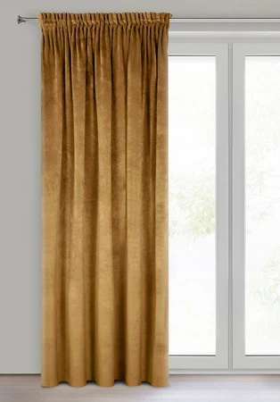 ZASŁONA GOTOWA VILLA NA TAŚMIE 140 X 270 CM MIODOWY