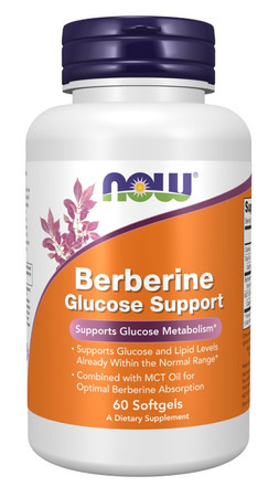 NOW FOODS Berberyna 400 mg wsparcie metabolizmu glukozy 60 kaps.