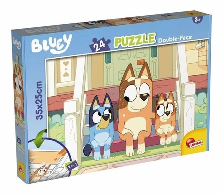 Puzzle dwustronne M-Plus 24el Bluey Mr Monkey Jocks 99559 LISCIANI